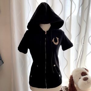 True Religion Short Sleeve Hoodie size S